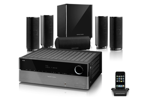 MUSIC & THEATER 2000 - Black - 5.1-channel, 95-watt surround-sound home theater system with 200-watt powered subwoofer, HDMI® with 3D, Deep Color and Audio Return Channel - Hero